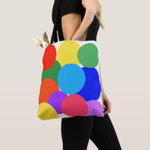 Rainbow Polka Dots Tasche