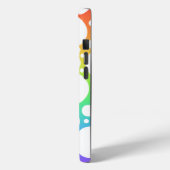 Rainbow Polka Dotted iPhone Case (Rückseite / Links)