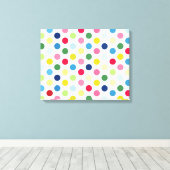 Rainbow-Polka Leinwanddruck (Insitu (Holzboden))