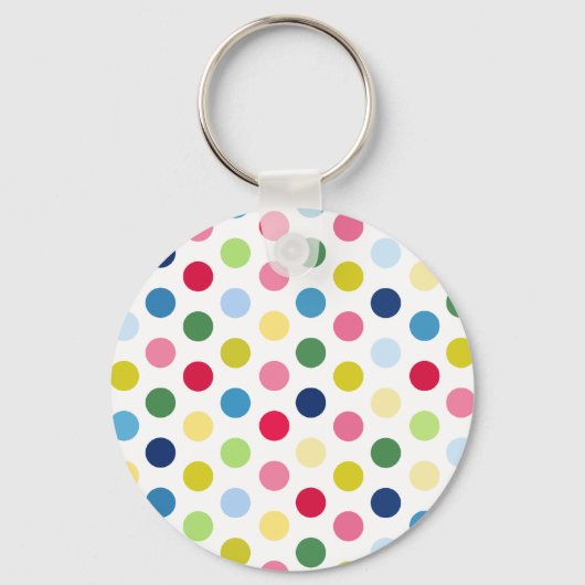 Rainbow-Polka Schlüsselanhänger (Vorderseite)
