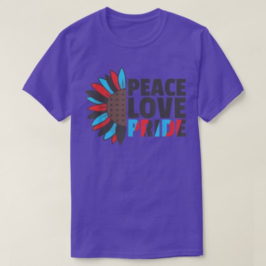 Rainbow Polyamory Flag Pride Lgbtq Sunflower T-Shirt (Design vorne)