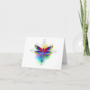 Rainbow Polygonal Dragonfly