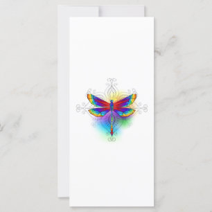 Rainbow Polygonal Dragonfly