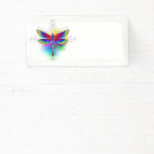 Rainbow Polygonal Dragonfly Banner (InSitu)