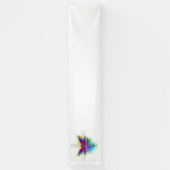 Rainbow Polygonal Dragonfly Banner (Vertikal)