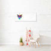 Rainbow Polygonal Dragonfly Banner (Insitu)