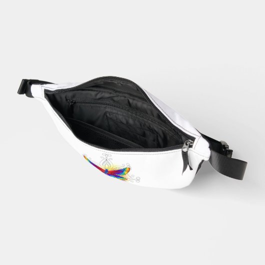 Rainbow Polygonal Dragonfly Bauchtasche (Offen)