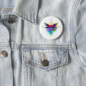 Rainbow Polygonal Dragonfly Button (Beispiel)