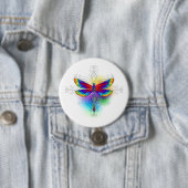 Rainbow Polygonal Dragonfly Button (Beispiel)