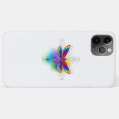 Rainbow Polygonal Dragonfly Case-Mate iPhone Hülle (Rückseite (Horizontal))