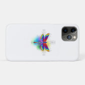 Rainbow Polygonal Dragonfly Case-Mate iPhone Hülle (Rückseite (Horizontal))