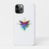 Rainbow Polygonal Dragonfly Case-Mate iPhone Hülle (Rückseite)