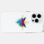 Rainbow Polygonal Dragonfly Case-Mate iPhone Hülle (Rückseite (Horizontal))