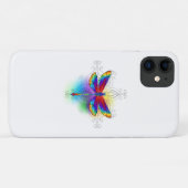 Rainbow Polygonal Dragonfly Case-Mate iPhone Hülle (Rückseite (Horizontal))