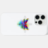 Rainbow Polygonal Dragonfly Case-Mate iPhone Hülle (Rückseite (Horizontal))