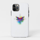Rainbow Polygonal Dragonfly Case-Mate iPhone Hülle (Rückseite)