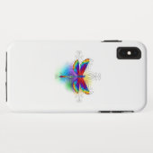 Rainbow Polygonal Dragonfly Case-Mate iPhone Hülle (Rückseite (Horizontal))