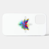 Rainbow Polygonal Dragonfly Case-Mate iPhone Hülle (Rückseite (Horizontal))