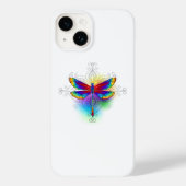 Rainbow Polygonal Dragonfly Case-Mate iPhone Hülle (Rückseite)