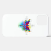 Rainbow Polygonal Dragonfly Case-Mate iPhone Hülle (Rückseite (Horizontal))