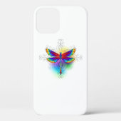 Rainbow Polygonal Dragonfly Case-Mate iPhone Hülle (Rückseite)