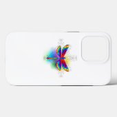 Rainbow Polygonal Dragonfly Case-Mate iPhone Hülle (Rückseite (Horizontal))