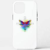Rainbow Polygonal Dragonfly Case-Mate iPhone Hülle (Rückseite)