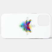 Rainbow Polygonal Dragonfly Case-Mate iPhone Hülle (Rückseite (Horizontal))