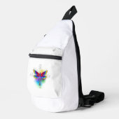 Rainbow Polygonal Dragonfly Crossbody Bag (Rechte Ecke)