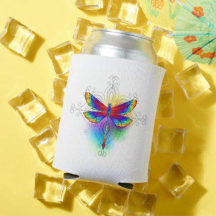 Rainbow Polygonal Dragonfly Dosenkühler