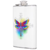 Rainbow Polygonal Dragonfly Flachmann (Links)