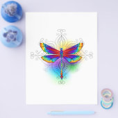 Rainbow Polygonal Dragonfly Flyer (Einzeln)