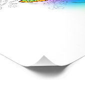 Rainbow Polygonal Dragonfly Fotodruck (Ecke)