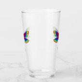 Rainbow Polygonal Dragonfly Glas (Links)