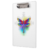 Rainbow Polygonal Dragonfly Klemmbrett (Links)