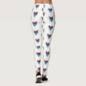 Rainbow Polygonal Dragonfly Leggings (Rückseite)