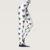 Rainbow Polygonal Dragonfly Leggings (Rechts)