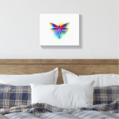 Rainbow Polygonal Dragonfly Leinwanddruck (Insitu (Schlafzimmer))