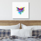 Rainbow Polygonal Dragonfly Leinwanddruck (Insitu (Schlafzimmer))