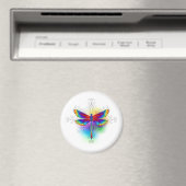 Rainbow Polygonal Dragonfly Magnet (In Situ (Geschirrspüler))