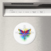 Rainbow Polygonal Dragonfly Magnet (In Situ (Geschirrspüler))