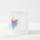 Rainbow Polygonal Dragonfly Mattglastasse (Vorderseite Links)