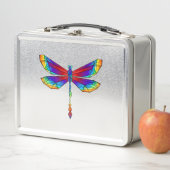 Rainbow Polygonal Dragonfly Metall Brotdose (Beispiel)