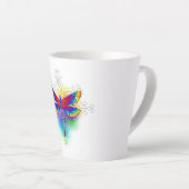 Rainbow Polygonal Dragonfly Milchtasse (Rechte Ecke)