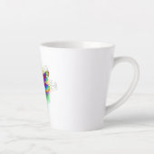 Rainbow Polygonal Dragonfly Milchtasse (Rechts)
