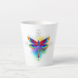 Rainbow Polygonal Dragonfly Milchtasse