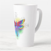 Rainbow Polygonal Dragonfly Milchtasse (Rechte Ecke)