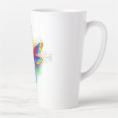 Rainbow Polygonal Dragonfly Milchtasse (Rechts)