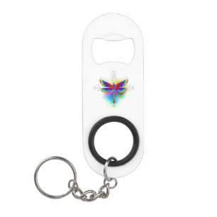 Rainbow Polygonal Dragonfly Mini Flaschenöffner