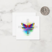 Rainbow Polygonal Dragonfly Mitteilungskarte (Vorderseite/Rückseite Beispiel)